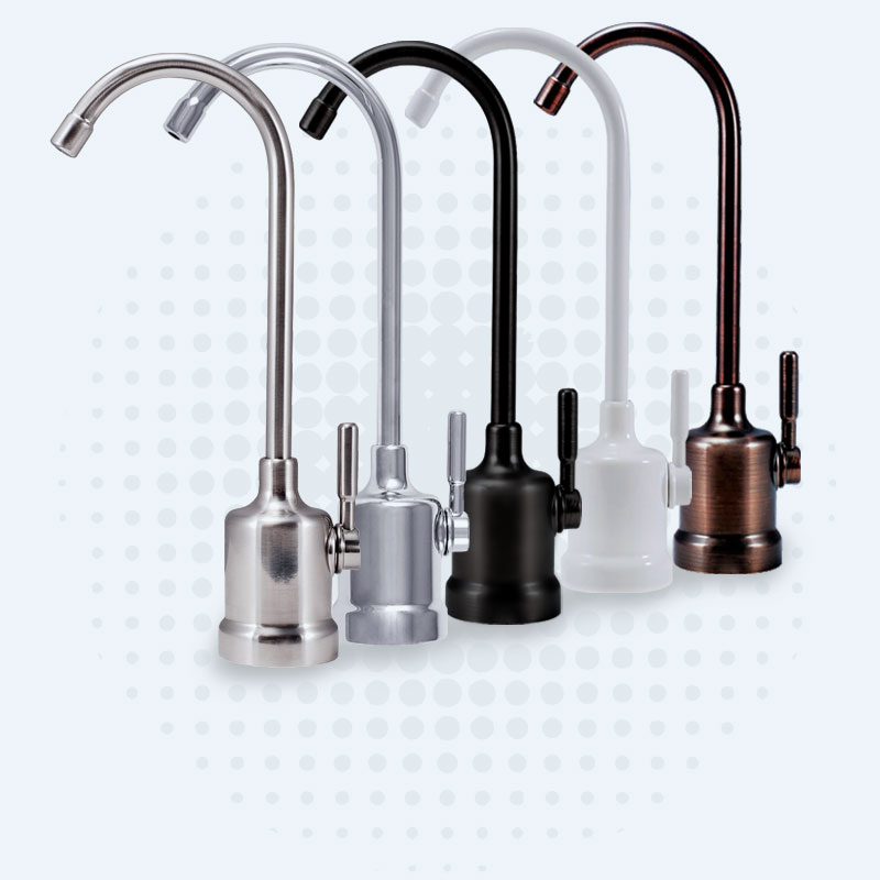 Dedicated drinking water faucet finish options