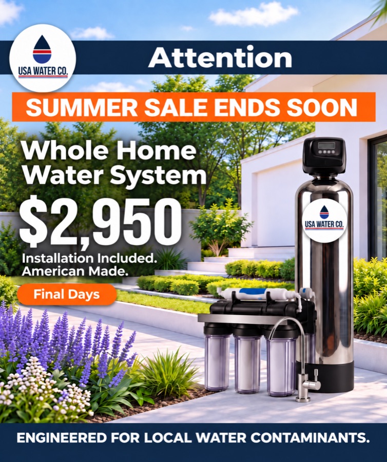 Summer sale, whole home water system for $2,950 with installation included
